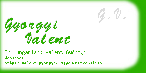 gyorgyi valent business card