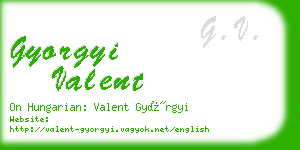 gyorgyi valent business card